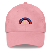 Embroidered Polyamory Rainbow Hat: Pride Flag LGBTQ+ Design